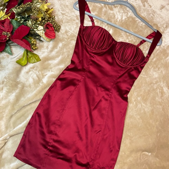 Oh Polly Red Mini Dress - Picture 3 of 7